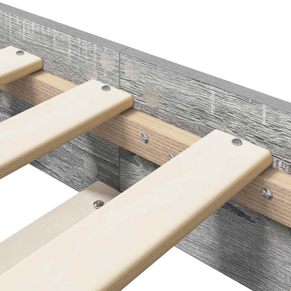 Bed Frame Grey Sonoma 80 x 200 cm Engineered Wood