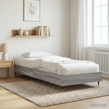 Bed Frame Grey Sonoma 80 x 200 cm Engineered Wood