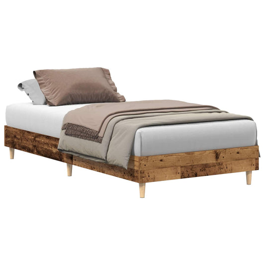 Bed Frame Old Wood Engineered Wood
