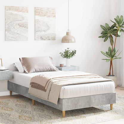 Bed Frame Concrete Grey 80 x 200 cm Engineered Wood