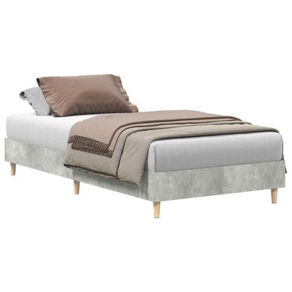 Bed Frame Concrete Grey 80 x 200 cm Engineered Wood