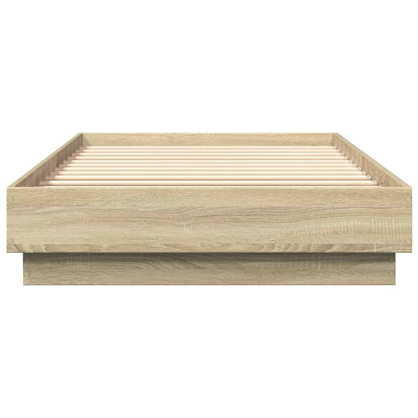 Floor Bed Frame Sonoma Oak 80 x 200 cm Engineered Wood