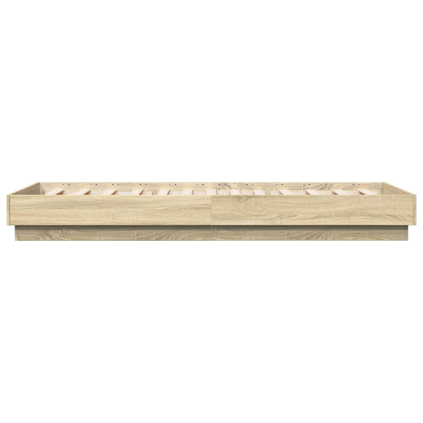 Floor Bed Frame Sonoma Oak 80 x 200 cm Engineered Wood