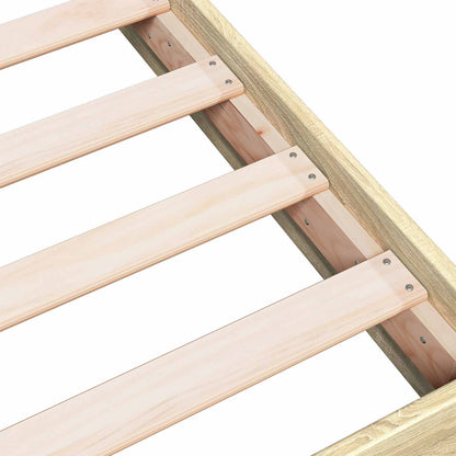 Floor Bed Frame Sonoma Oak 80 x 200 cm Engineered Wood