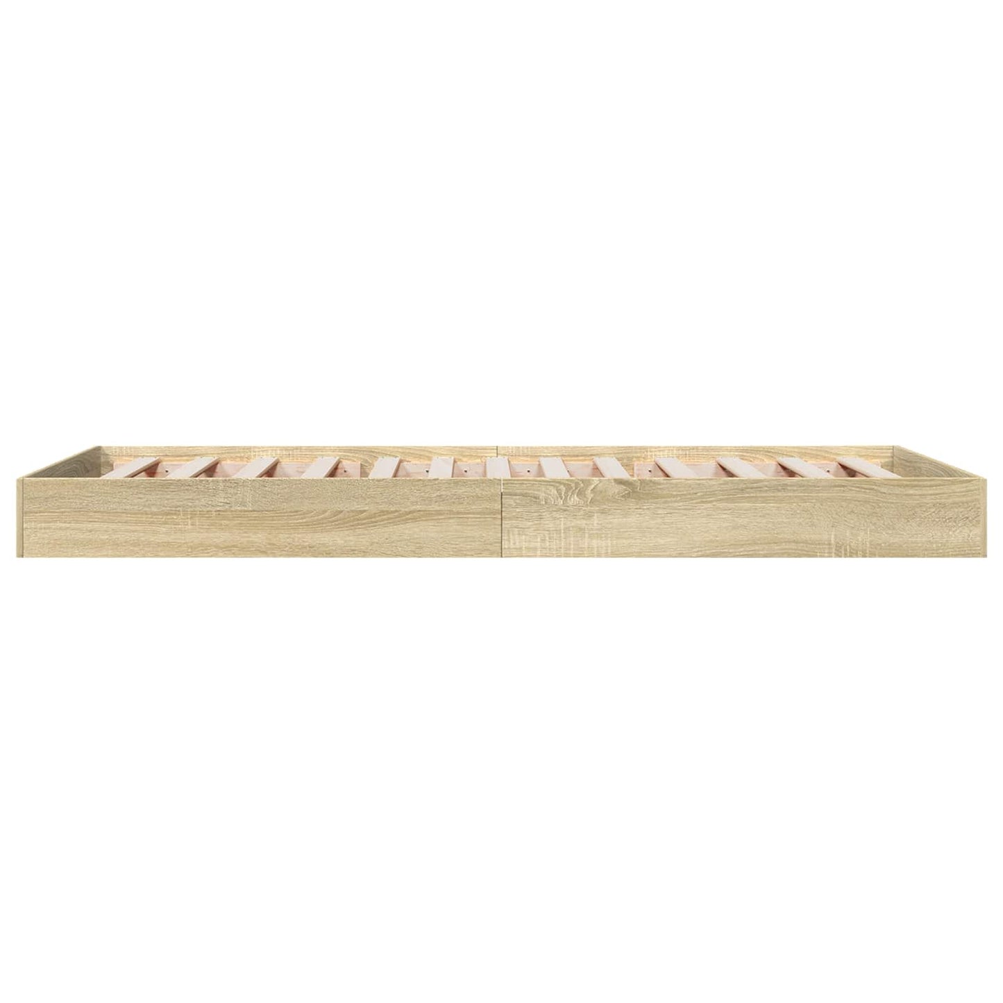 Floor Bed Frame Sonoma Oak 80 x 200 cm Engineered Wood