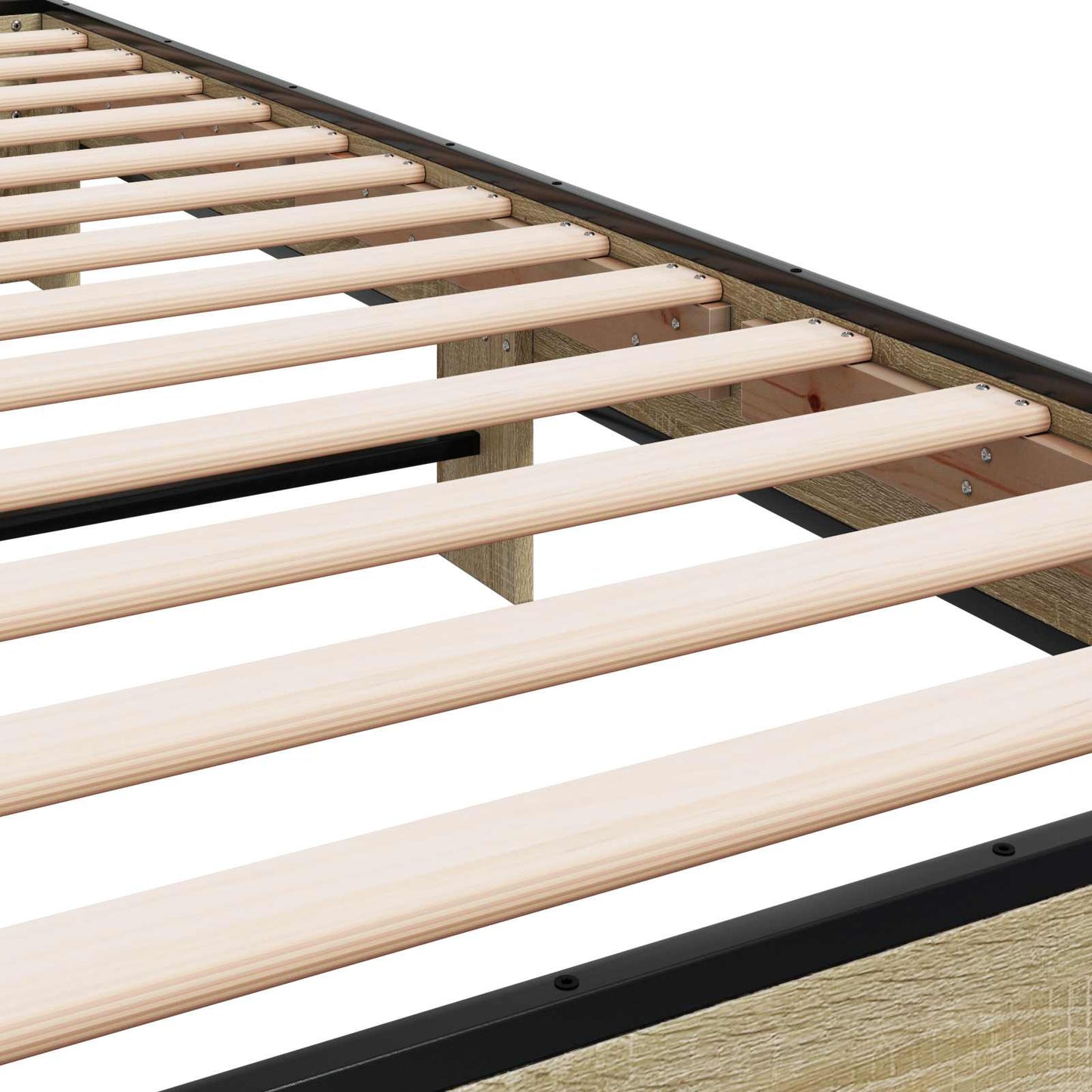 Bed Frame with Headboard Sonoma Oak 80 x 200 cm Engineered Wood