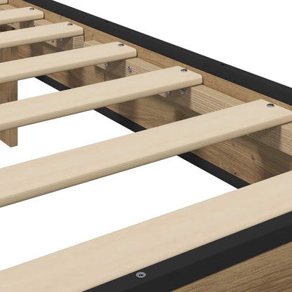 Bed Frame with Headboard Artisan Oak 80 x 200 cm