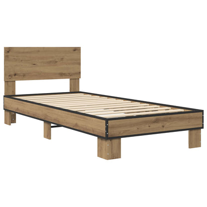 Bed Frame with Headboard Artisan Oak 80 x 200 cm