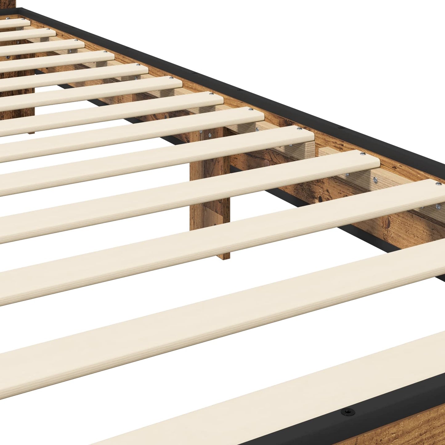 Bed Frame with Headboard Old Wood 80 x 200 cm Engineered Wood