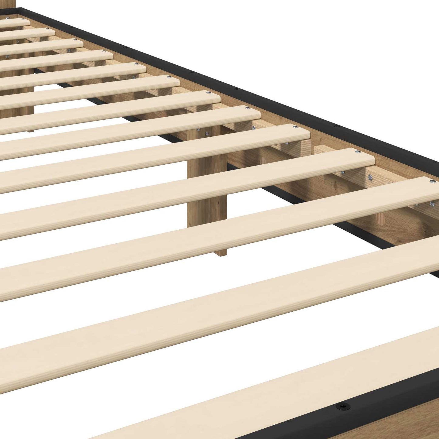 Bed Frame with Headboard Artisan Oak 80 x 200 cm
