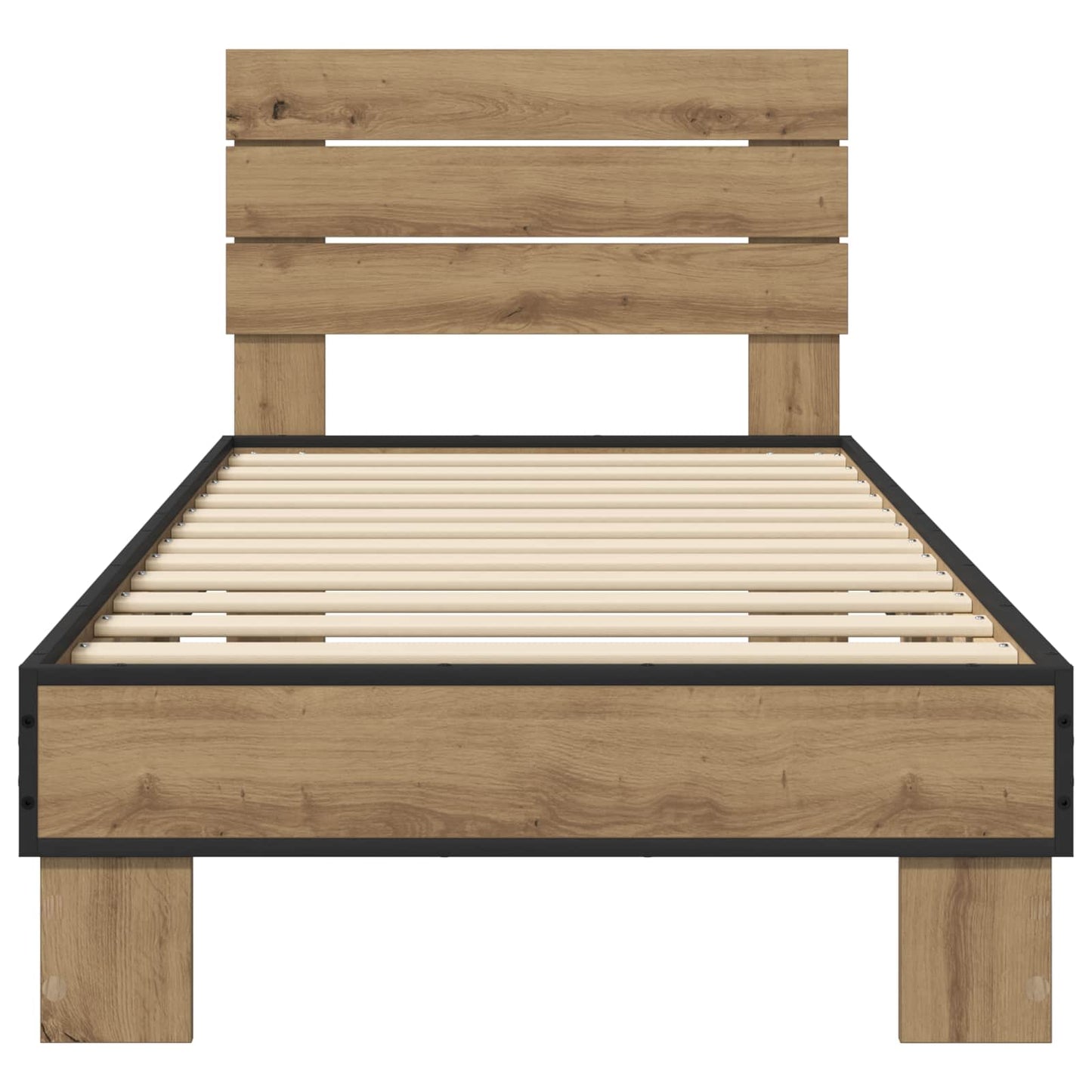 Bed Frame with Headboard Artisan Oak 80 x 200 cm