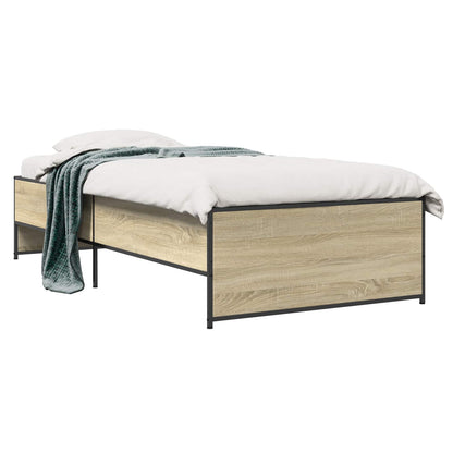 Bed Frame Sonoma Oak 80 x 200 cm Engineered Wood