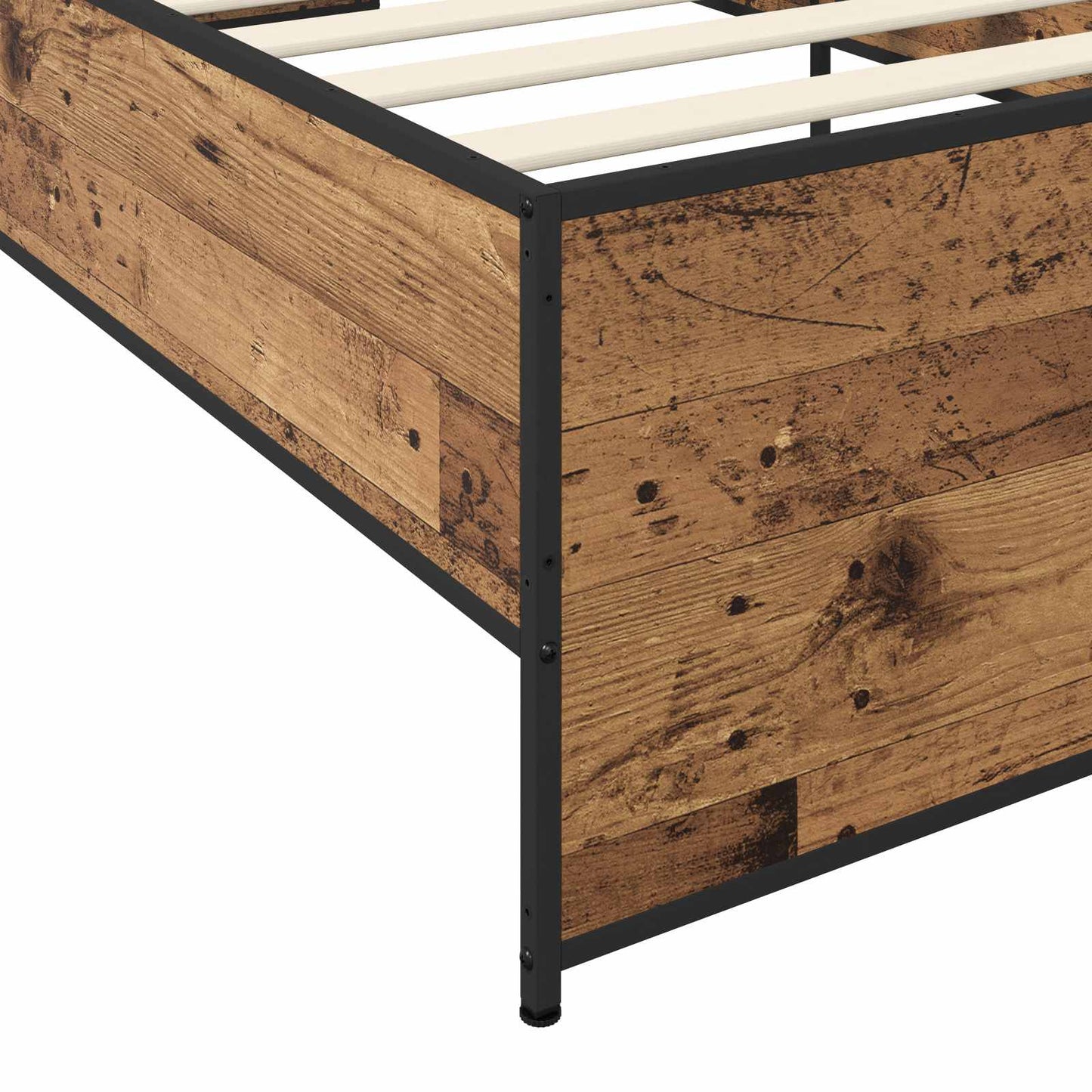 Bed Frame Old Wood 80 x 200 cm Engineered Wood