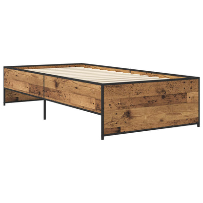 Bed Frame Old Wood 80 x 200 cm Engineered Wood