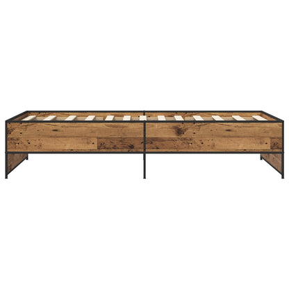 Bed Frame Old Wood 80 x 200 cm Engineered Wood