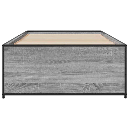 Bed Frame Grey Sonoma 80 x 200 cm Engineered Wood