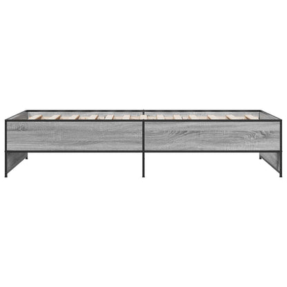 Bed Frame Grey Sonoma 80 x 200 cm Engineered Wood