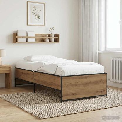 Bed Frame Artisan Oak 80 x 200 cm Engineered Wood