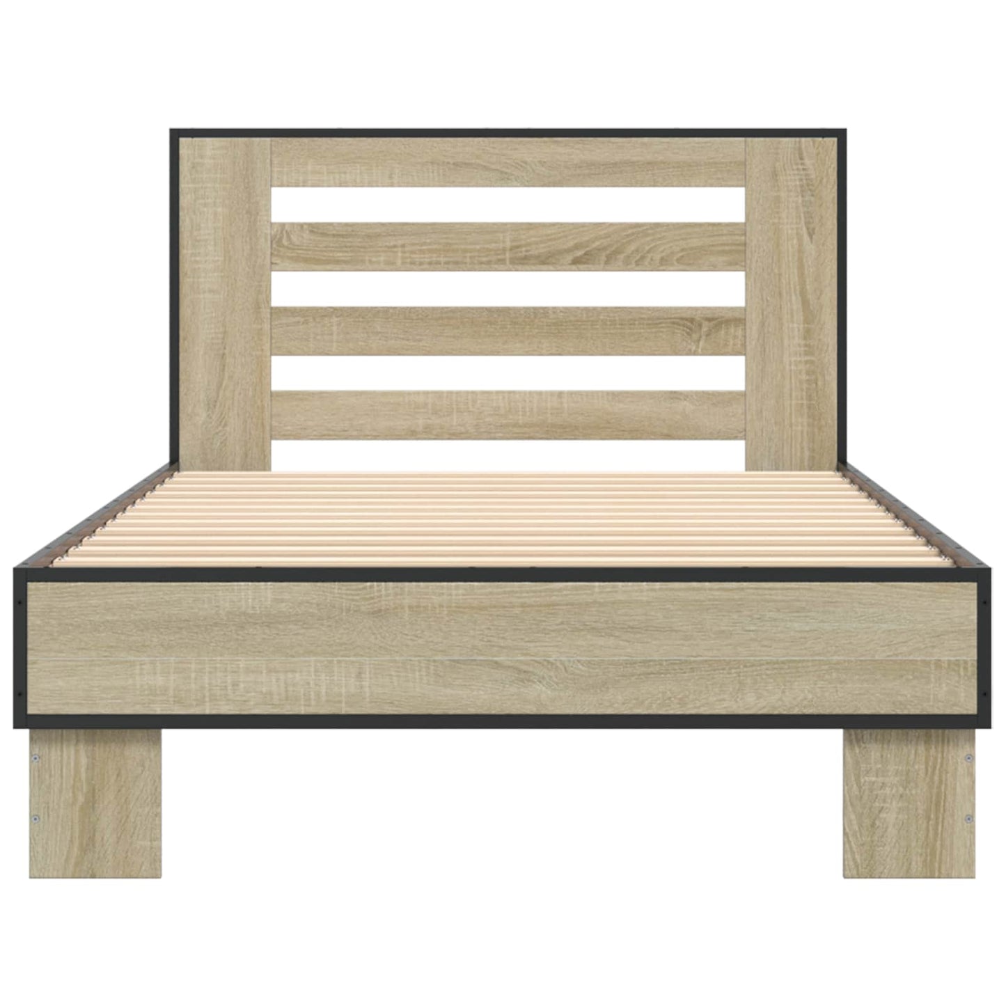 Bed Frame with Headboard Sonoma Oak 80 x 200 cm Engineered Wood