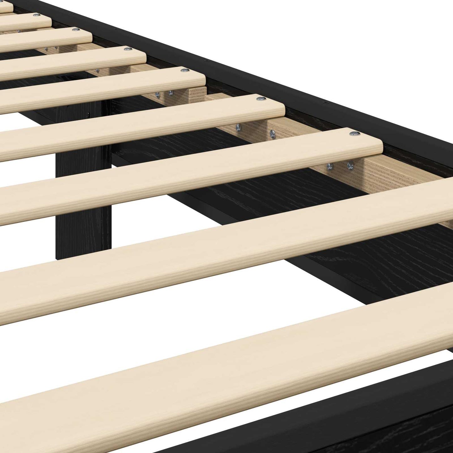 Bed Frame with Headboard Black Oak 80 x 200 cm Engineered Wood