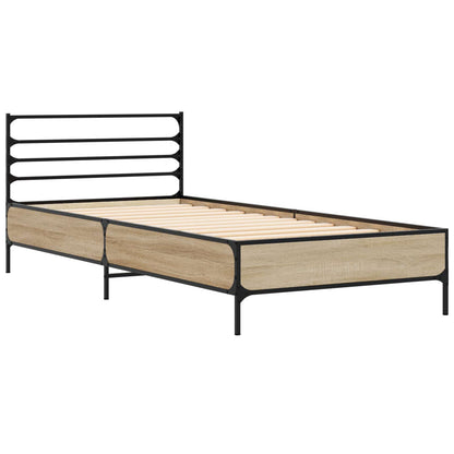 Bed Frame Sonoma Oak 80 x 200 cm Engineered Wood