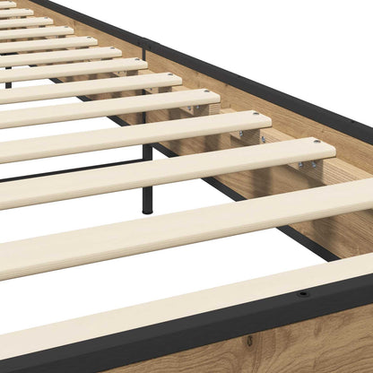 Bed Frame Artisian Oak 80 x 200 cm Engineered Wood
