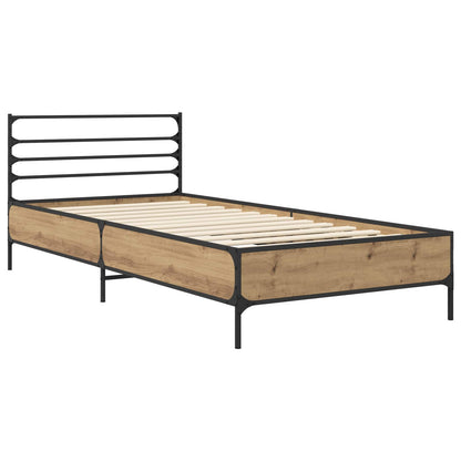 Bed Frame Artisian Oak 80 x 200 cm Engineered Wood