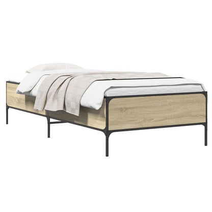 Bed Frame Sonoma Oak 80 x 200 cm Engineered Wood