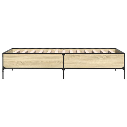 Bed Frame Sonoma Oak 80 x 200 cm Engineered Wood