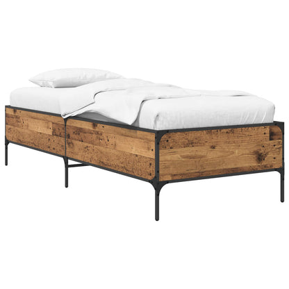 Bed Frame Old Wood 80 x 200 cm Engineered Wood