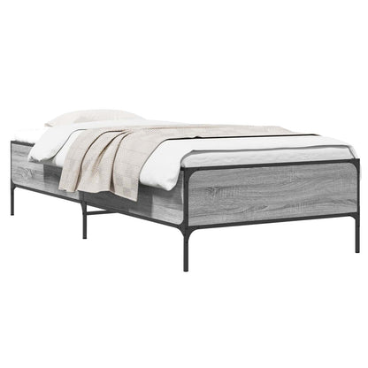 Bed Frame Grey Sonoma 80 x 200 cm Engineered Wood