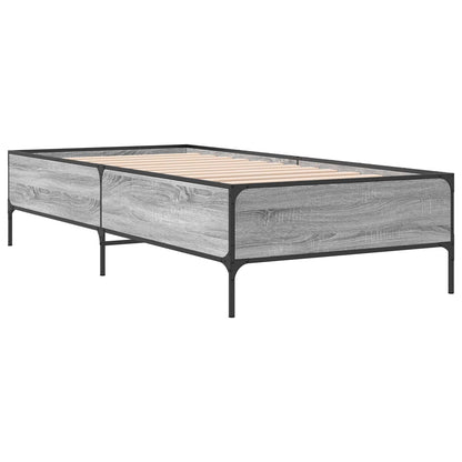 Bed Frame Grey Sonoma 80 x 200 cm Engineered Wood