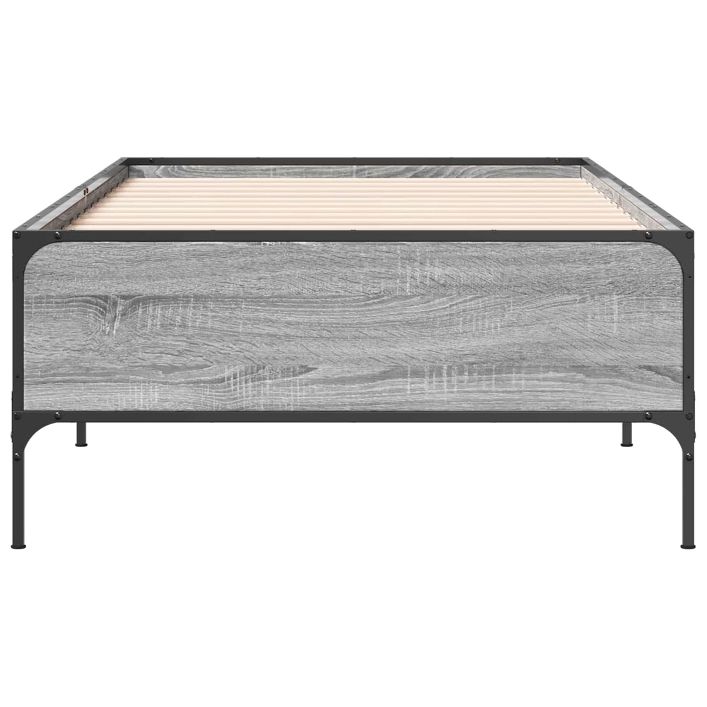 Bed Frame Grey Sonoma 80 x 200 cm Engineered Wood