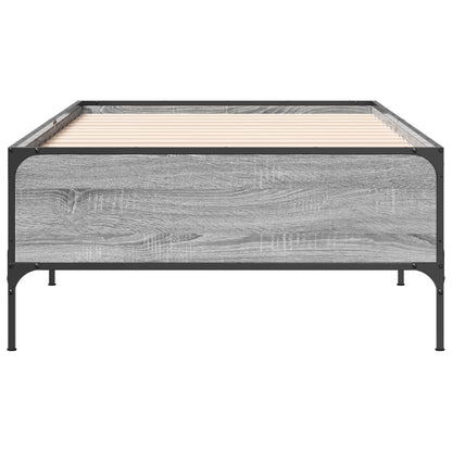Bed Frame Grey Sonoma 80 x 200 cm Engineered Wood
