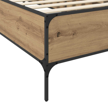 Bed Frame Artisian Oak 80 x 200 cm Engineered Wood