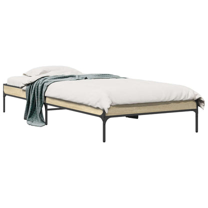 Bed Frame Sonoma Oak 80 x 200 cm Engineered Wood