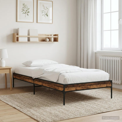Bed Frame Old Wood 80 x 200 cm Engineered Wood
