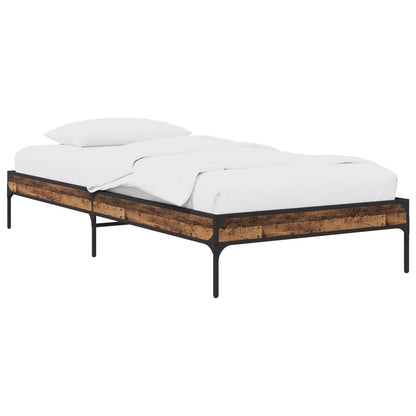 Bed Frame Old Wood 80 x 200 cm Engineered Wood