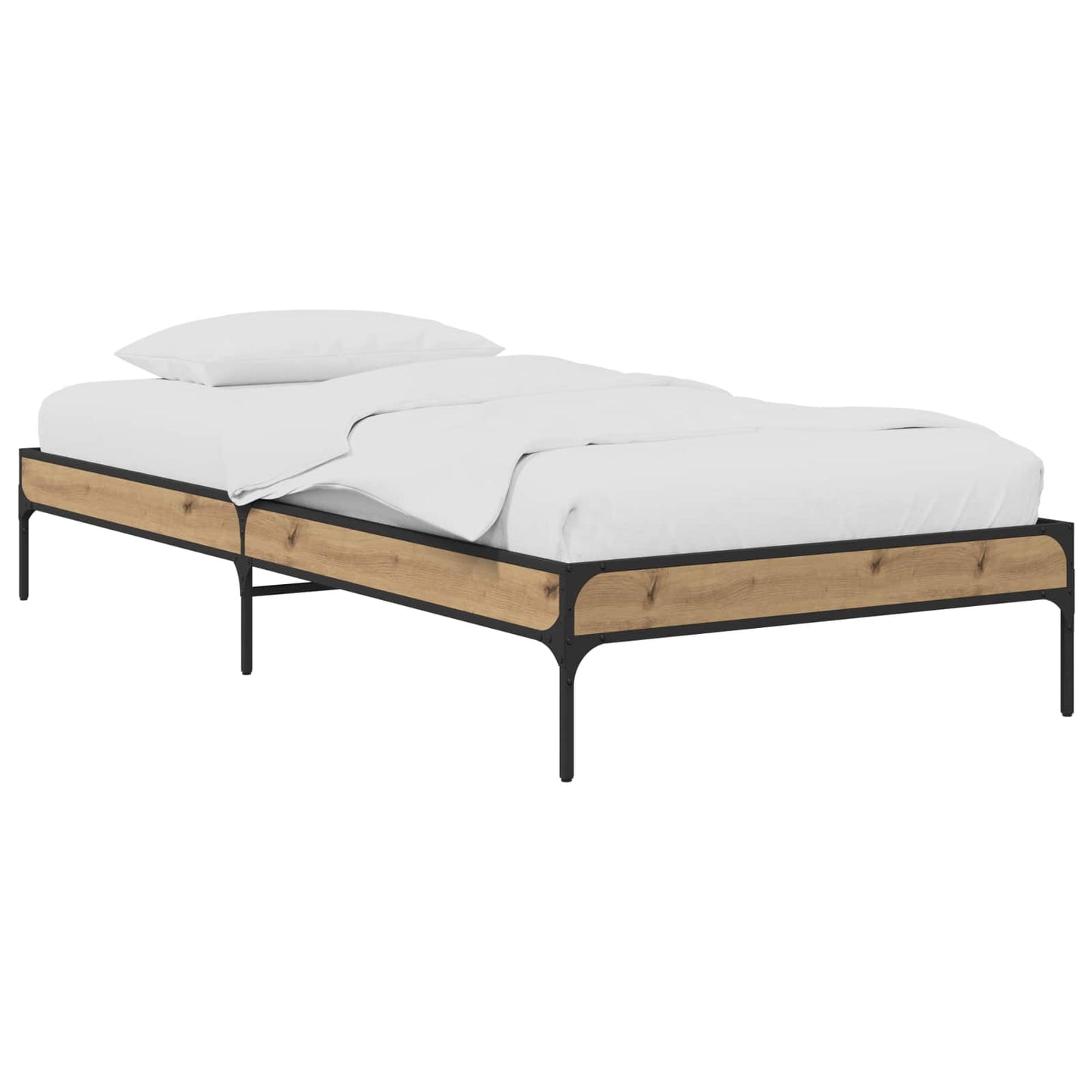 Bed Frame Artisian Oak 80 x 200 cm Engineered Wood