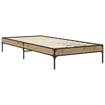 Bed Frame Artisian Oak 80 x 200 cm Engineered Wood