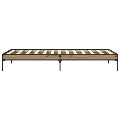 Bed Frame Artisian Oak 80 x 200 cm Engineered Wood