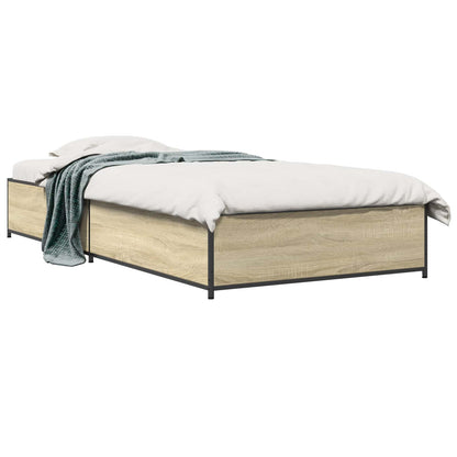 Bed Frame Sonoma Oak 80 x 200 cm Engineered Wood