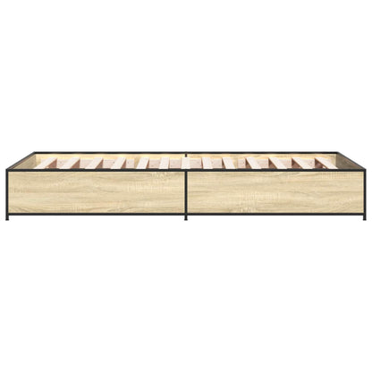 Bed Frame Sonoma Oak 80 x 200 cm Engineered Wood