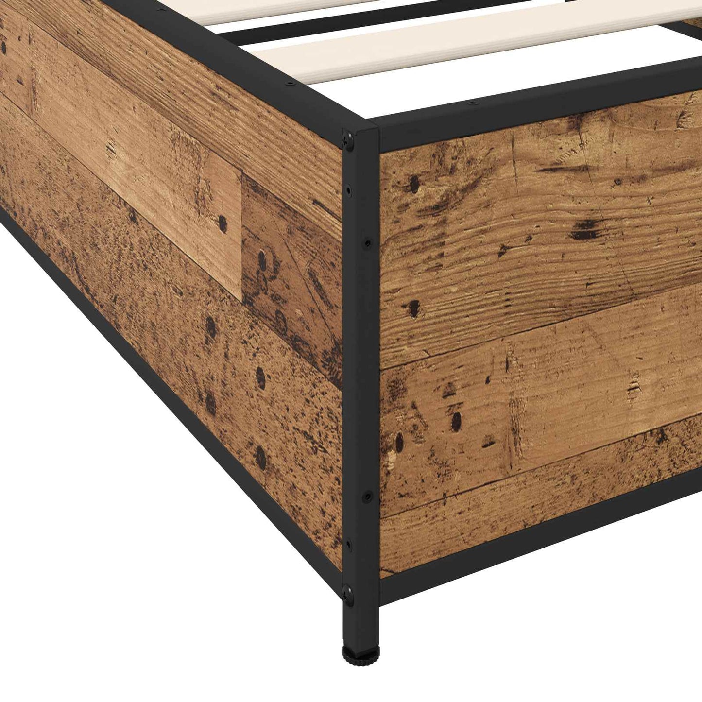 Bed Frame Old Wood 80 x 200 cm Engineered Wood