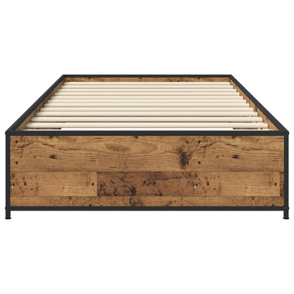 Bed Frame Old Wood 80 x 200 cm Engineered Wood