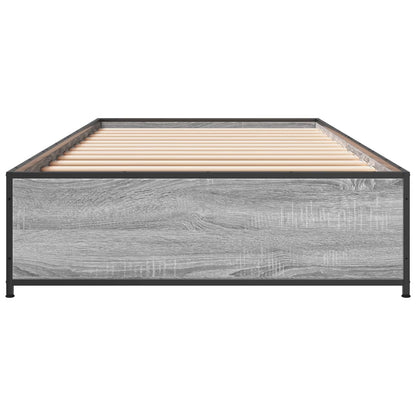 Bed Frame Grey Sonoma 80 x 200 cm Engineered Wood