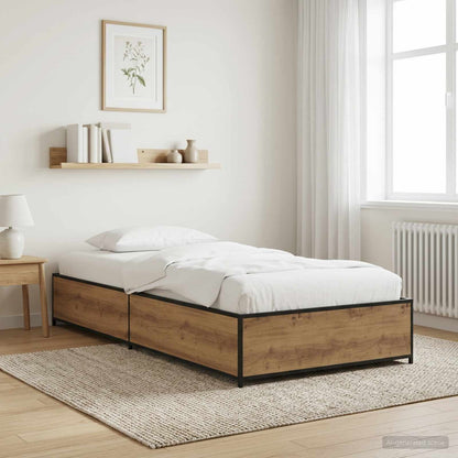 Bed Frame Artisan Oak 80 x 200 cm Engineered Wood