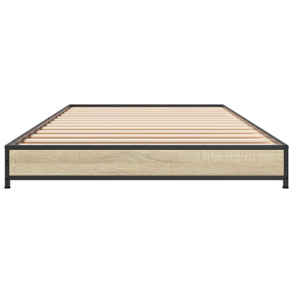 Bed Frame Sonoma Oak 80 x 200 cm Engineered Wood