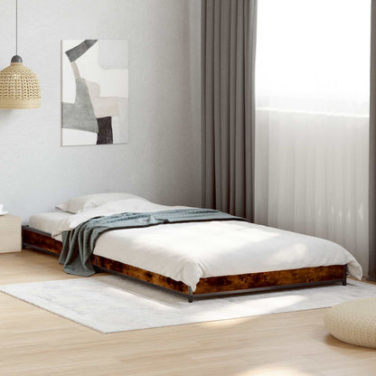 Bed Frame Smoked Oak 80 x 200 cm Engineered Wood