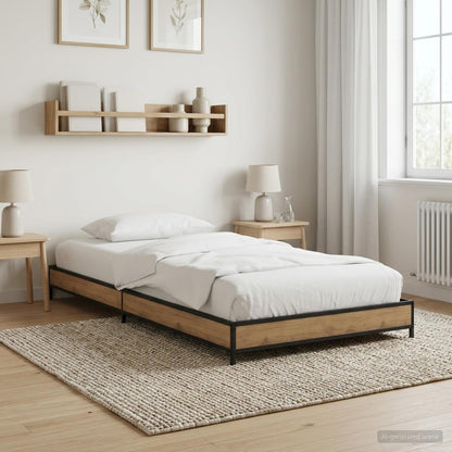 Bed Frame Artisan Oak 80 x 200 cm Engineered Wood